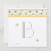 タンポポの結婚式招待状 招待状 (裏面)