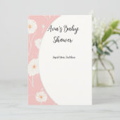 タンポポの綿毛 ピンク フラット インビテーション (スタンド正面)