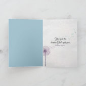 タンポポの考える苗を持つ女の子 カード (内部)