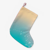 タンポポの背景 スモールクリスマスストッキング (正面 (吊り時))