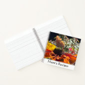 タンポポの花のコンマバタフライ編集可能 ノートブック (内部)