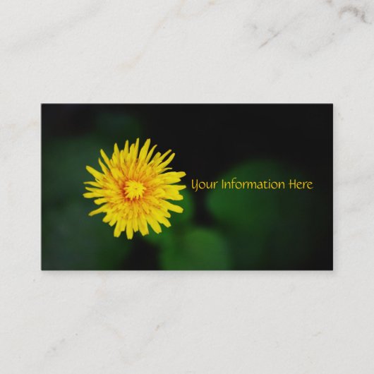 タンポポの花の名刺 名刺 (正面)