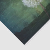 タンポポの花の綿毛の星明かりの空の芸術 薄葉紙 (詳細)