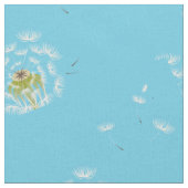 タンポポの花の花柄 ファブリック (クローズアップ)