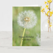 タンポポの花の誕生日(私の撮影) カード (黄色い花)