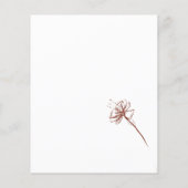 タンポポの花テラコッタインディー予算私たちので チラシ (裏面)