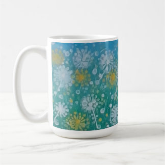 タンポポの花畑マグカップ コーヒーマグカップ