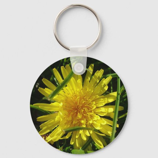 タンポポの花 キーホルダー (正面)