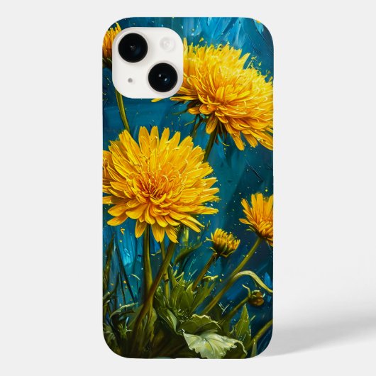 タンポポの花 モダン お花のデザイン Case-Mate iPhoneケース (裏面)