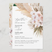 タンポポの草のヤシの葉の蘭の素朴モダンな (正面/裏面)