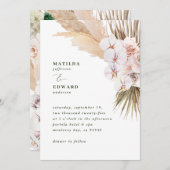 タンポポの草のヤシの葉の蘭の素朴モダンな (正面/裏面)