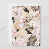 タンポポの草のヤシの葉の蘭の素朴モダンな (裏面)