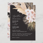 タンポポの草のヤシの葉の蘭の素朴モダンな (正面/裏面)