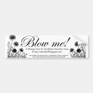 タンポポの解放の前部 バンパーステッカー