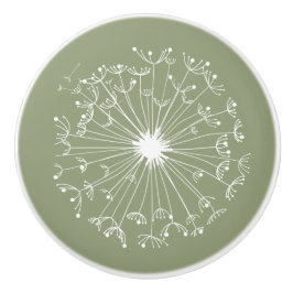 タンポポの陶磁器のノブ セラミックノブ