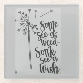 タンポポの霊感 ガラスコースター