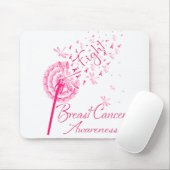 タンポポは乳がん認識度トンボと戦う。 マウスパッド (マウス)