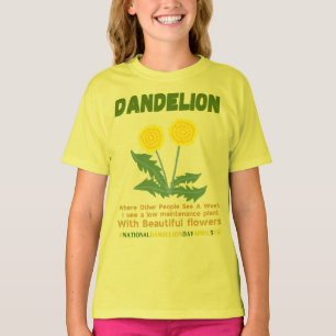 タンポポは私の庭では雑草ではない Tシャツ