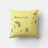 タンポポは願いによってカスタマイズ色の枕を作ります クッション (裏面)