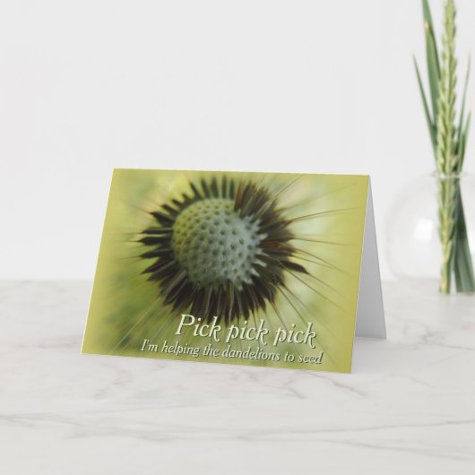 タンポポを助ける CC0501 グリーティングカード (正面)