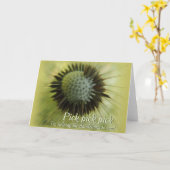 タンポポを助ける CC0501 グリーティングカード (黄色い花)
