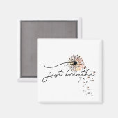 タンポポを呼吸気にやる気を起こさせるする マグネット (正面/裏面)