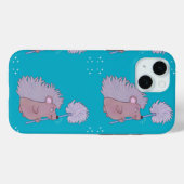 タンポポを持つハリネズミ | かわいいフォークアートの自然 Case-Mate iPhoneケース (裏面 (横))