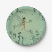 タンポポを持つ妖精 ペーパープレート (正面)