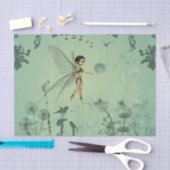 タンポポを持つ妖精 薄葉紙 (クラフト)