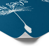 タンポポデザインポスター ポスター (角)