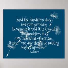 タンポポデザインポスター ポスター