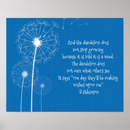 タンポポデザインポスター ポスター