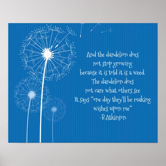 タンポポデザインポスター ポスター (正面)