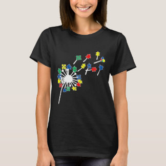 タンポポパズル片自閉症意識 Tシャツ