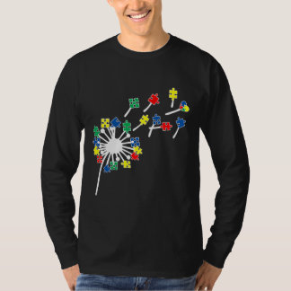 タンポポパズル片自閉症意識 Tシャツ