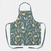 タンポポフローラ雑草パターン エプロン (正面)