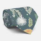 タンポポフローラ雑草パターン ネクタイ (ロール)