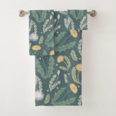 タンポポフローラ雑草パターン バスタオルセット (インサイチュ)