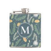 タンポポフローラ雑草パターン フラスク (正面)