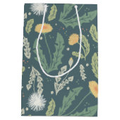 タンポポフローラ雑草パターン ミディアムペーパーバッグ (裏面)