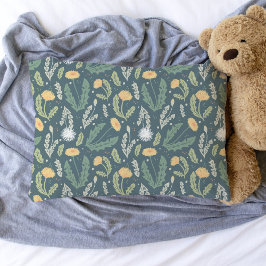 タンポポフローラ雑草パターン 枕カバー