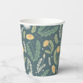 タンポポフローラ雑草パターン 紙コップ (裏面)