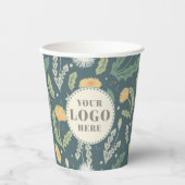 タンポポフローラ雑草パターン 紙コップ (正面)