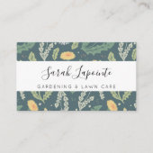 タンポポフローラ雑草模様園芸法 名刺 (正面)