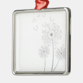 タンポポモダンンの花 メタルオーナメント (左)