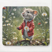 タンポポ付きマウス マウスパッド (正面)