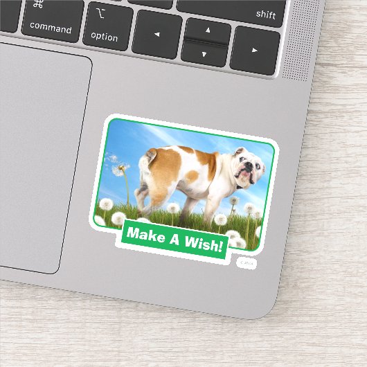 タンポポ付き犬 シール (詳細)