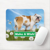 タンポポ付き犬 マウスパッド (マウス)