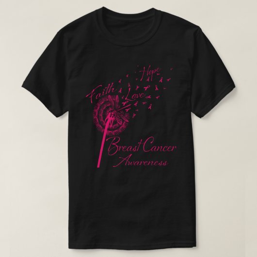 タンポポ信仰希望ラブブレストガン認識度 Tシャツ (デザイン正面)