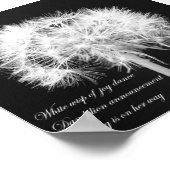 タンポポ俳句キャンバス印刷 ポスター (角)